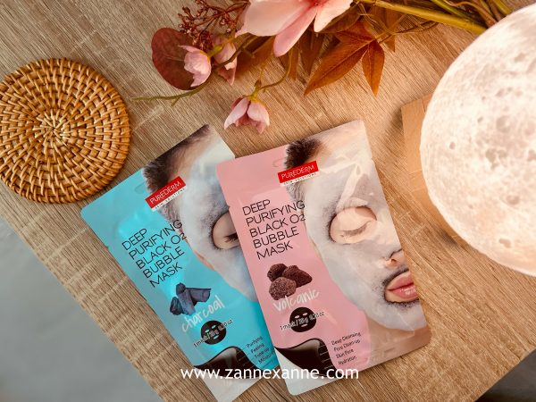 PUREDERM Deep Purifying Black O2 Bubbles Mask Review by Zanne Xanne